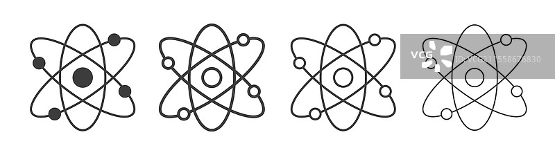 物理图标集图形设计图片素材