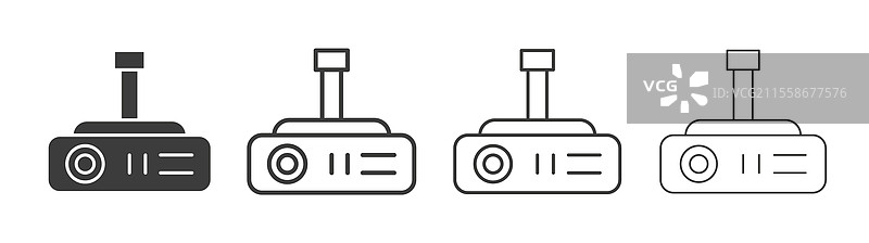 投影仪图标集图形设计图片素材