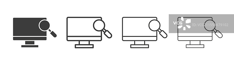 在线搜索图标集图形设计图片素材