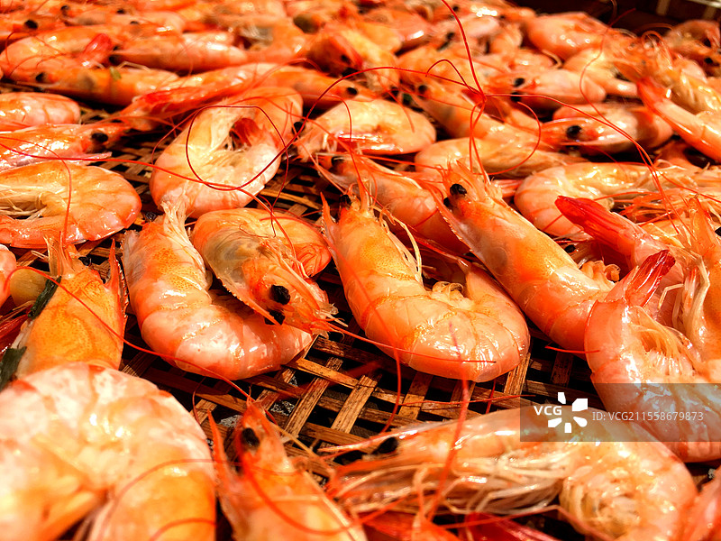 晒制海鲜虾干图片素材
