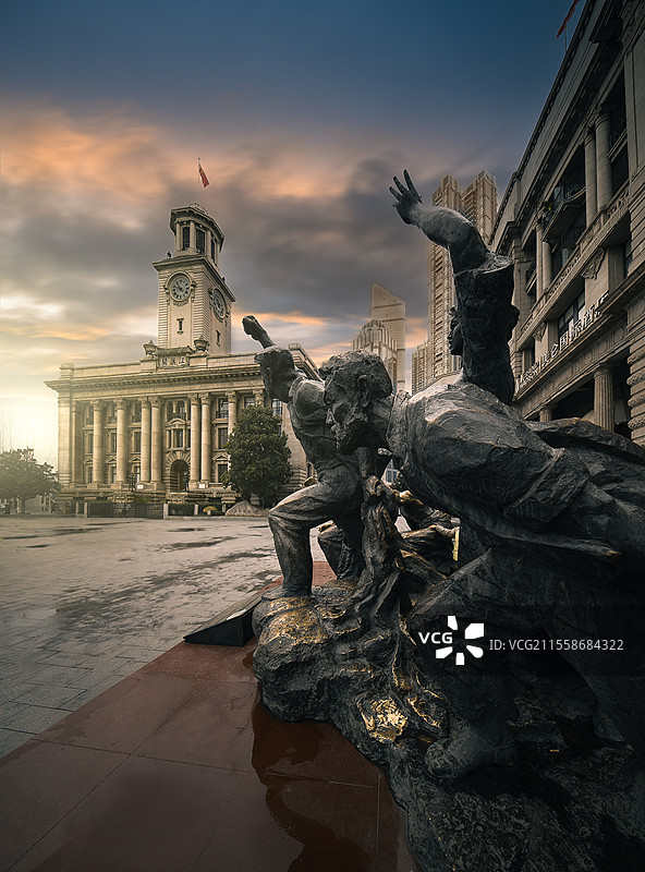 江汉关博物馆全景图片素材