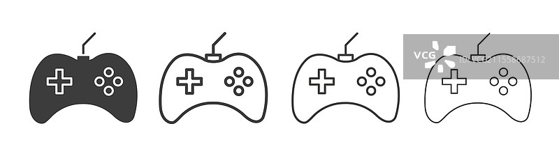 游戏手柄图标集图形设计图片素材