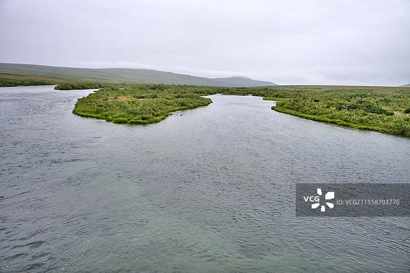 基格鲁阿伊克山脉（萨沃斯山脉），一个主要的石墨矿将重新开发以满足组件市场的新需求。位于阿拉斯加州，诺姆至泰勒公路以西，泰勒公路，西沃德半岛。图片素材