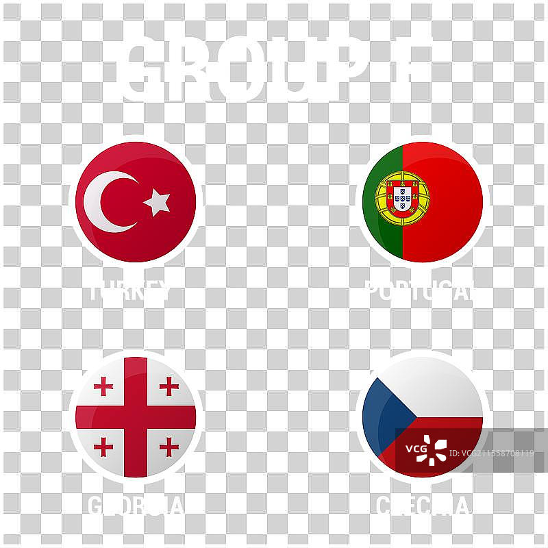 欧洲足球F组参赛者图片素材