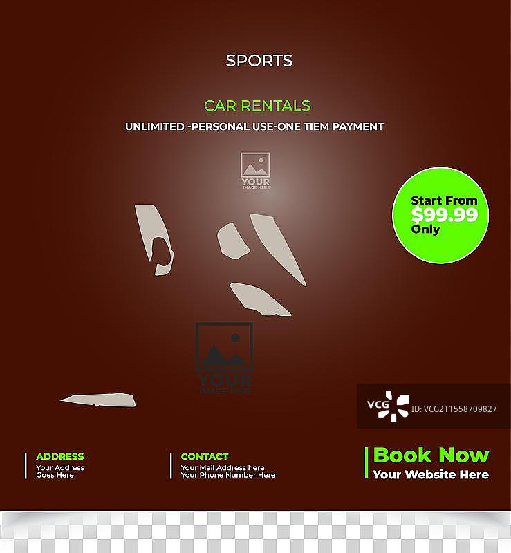 租车社交媒体帖子图片素材