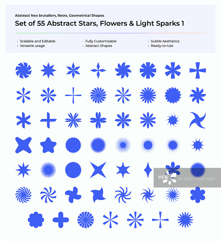 抽象的新野兽主义复古几何形状图片素材