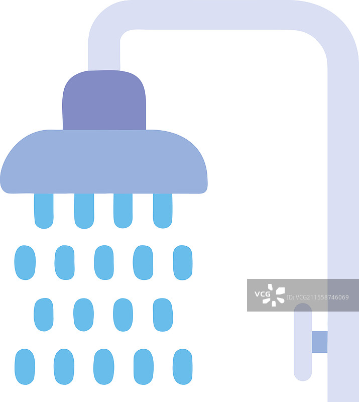 淋浴水滴图片素材