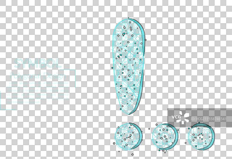 抽象的孤立蓝色感叹号图像图片素材