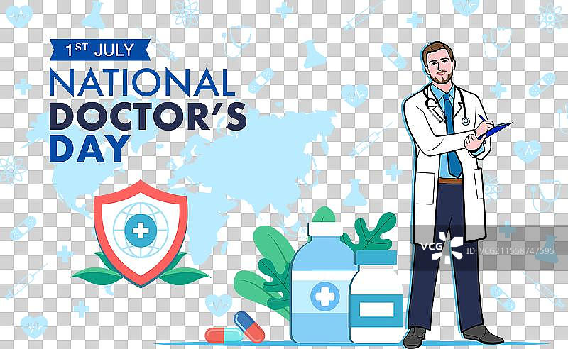 全国医生日横幅图片素材