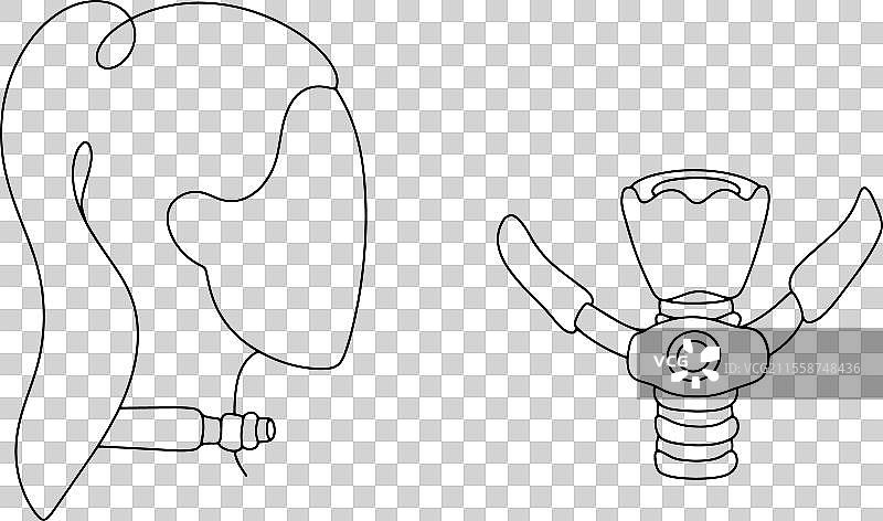 女性气管切开术图片素材