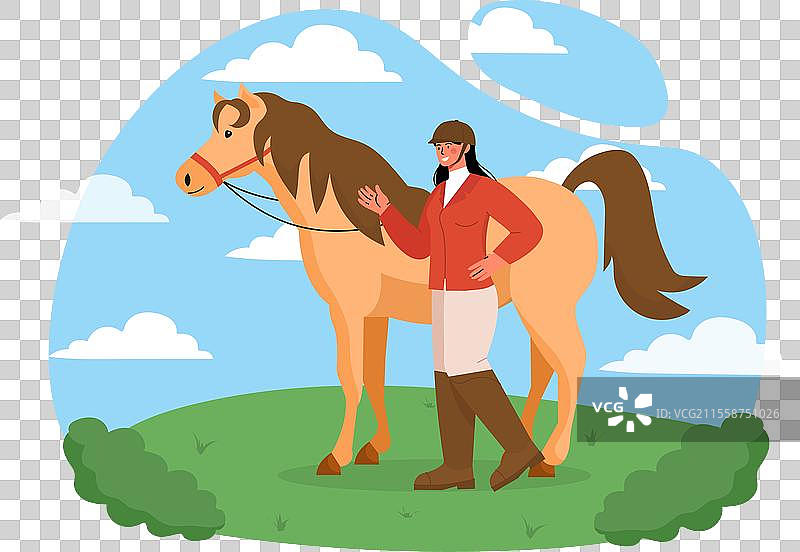 马术运动概念图片素材