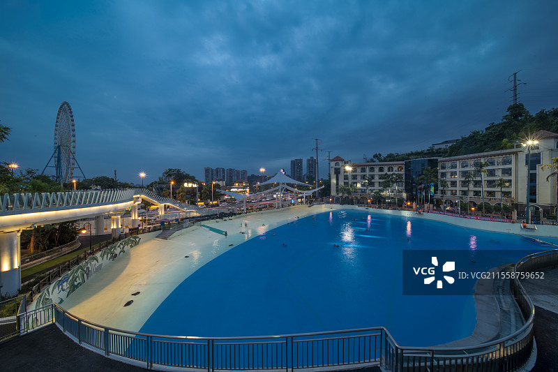 泸州酒城乐园夜景图片素材