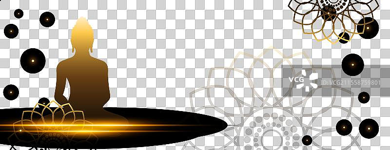 印度节日佛陀普尔尼玛假期横幅图片素材