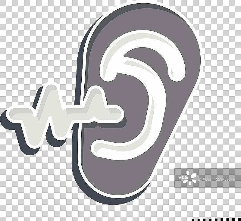 耳部检查相关的医学图标图片素材