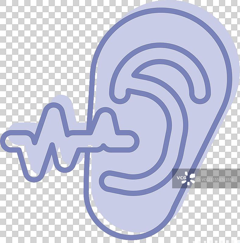 耳部检查相关的医学图标图片素材