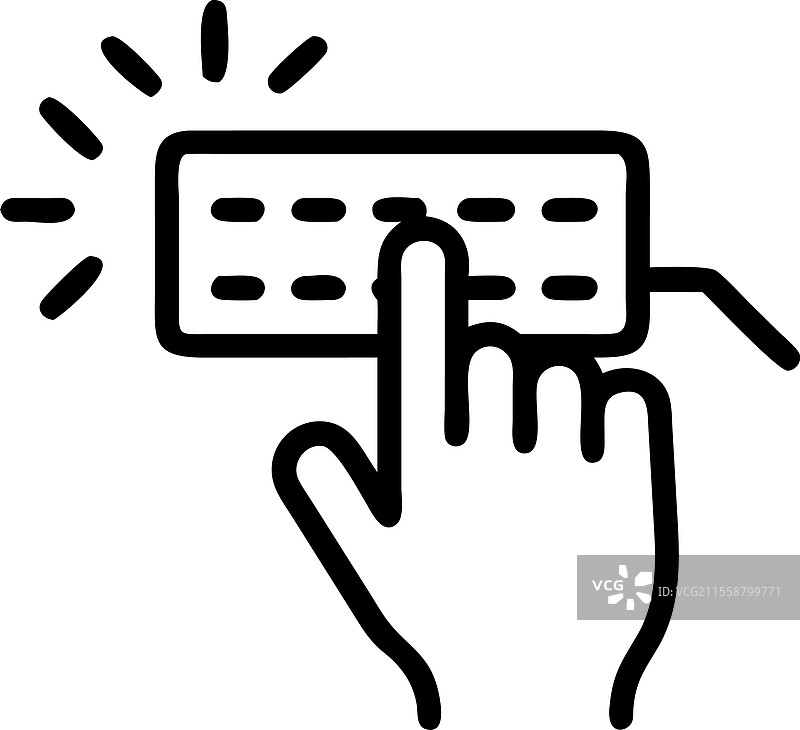 特写镜头下的手指在电脑键盘上打字图片素材