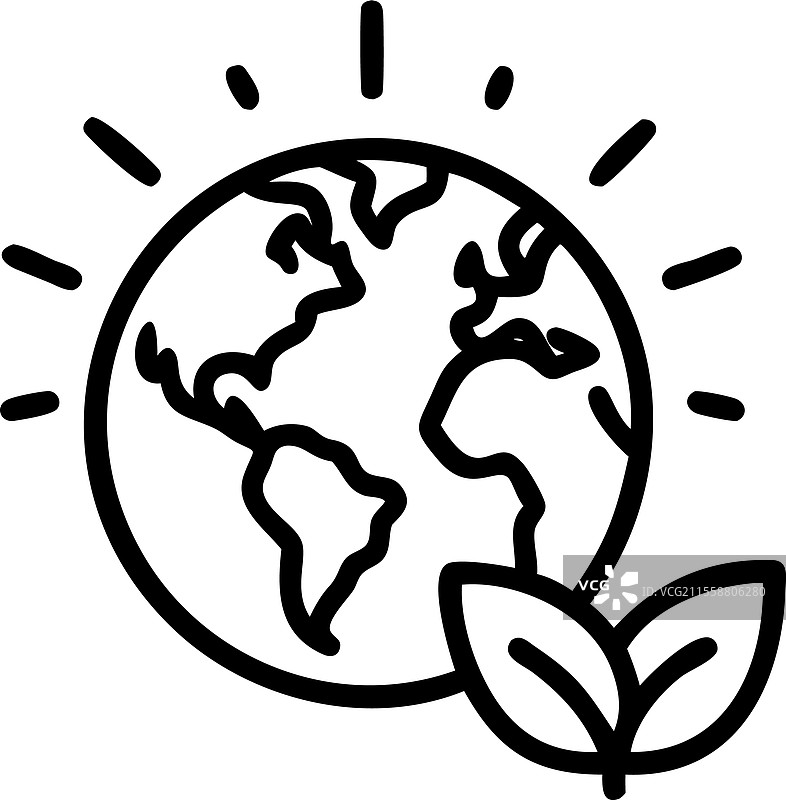 绿色草地森林中的蕨类植物上的水晶地球图片素材