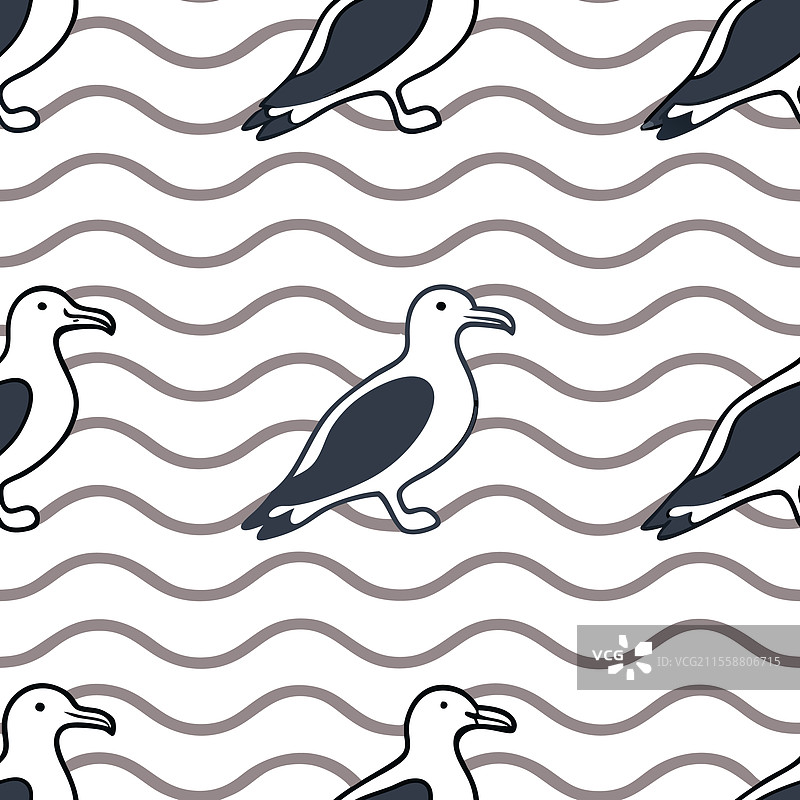 策划中世纪风格的无缝图案与图片素材