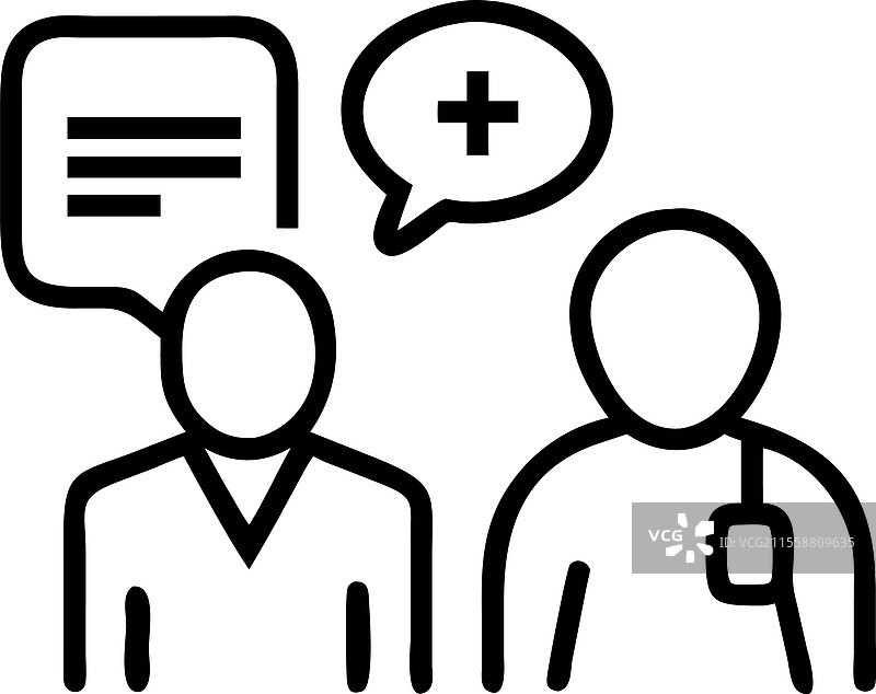 医生正在为患者提供咨询图片素材