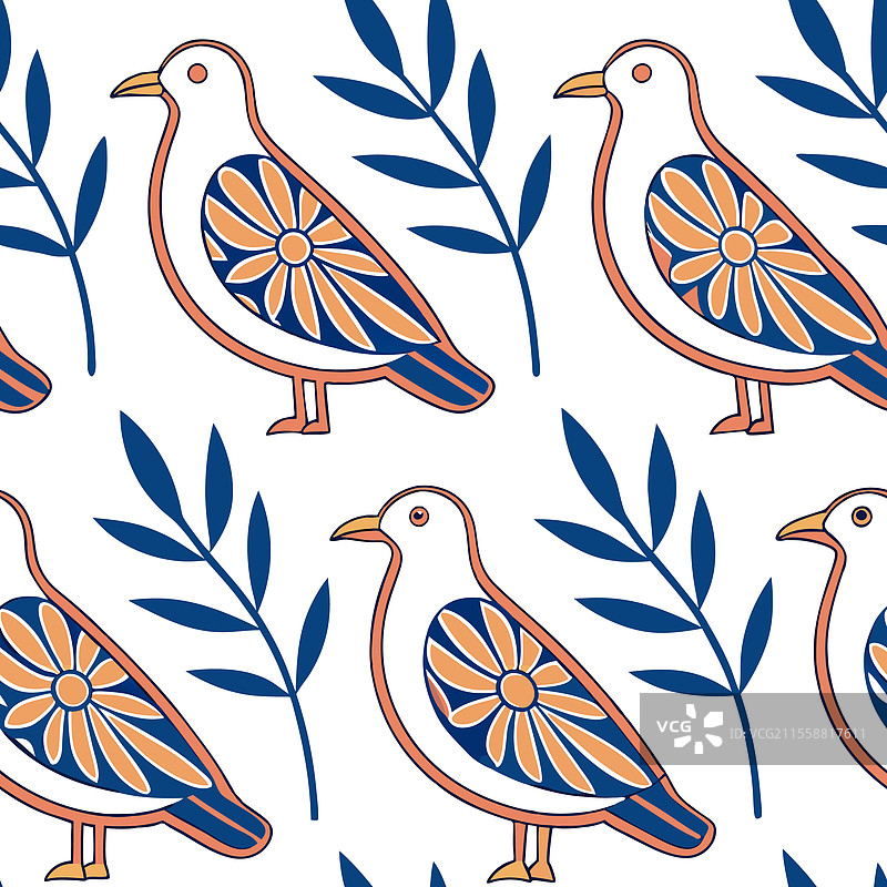 生成复古横幅拼贴无缝图案图片素材