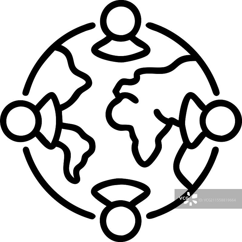 双手拥抱手工制作的地球仪，保护地球。图片素材