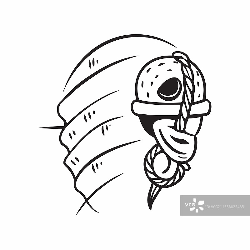 攀岩者与攀爬绳在岩壁上图片素材