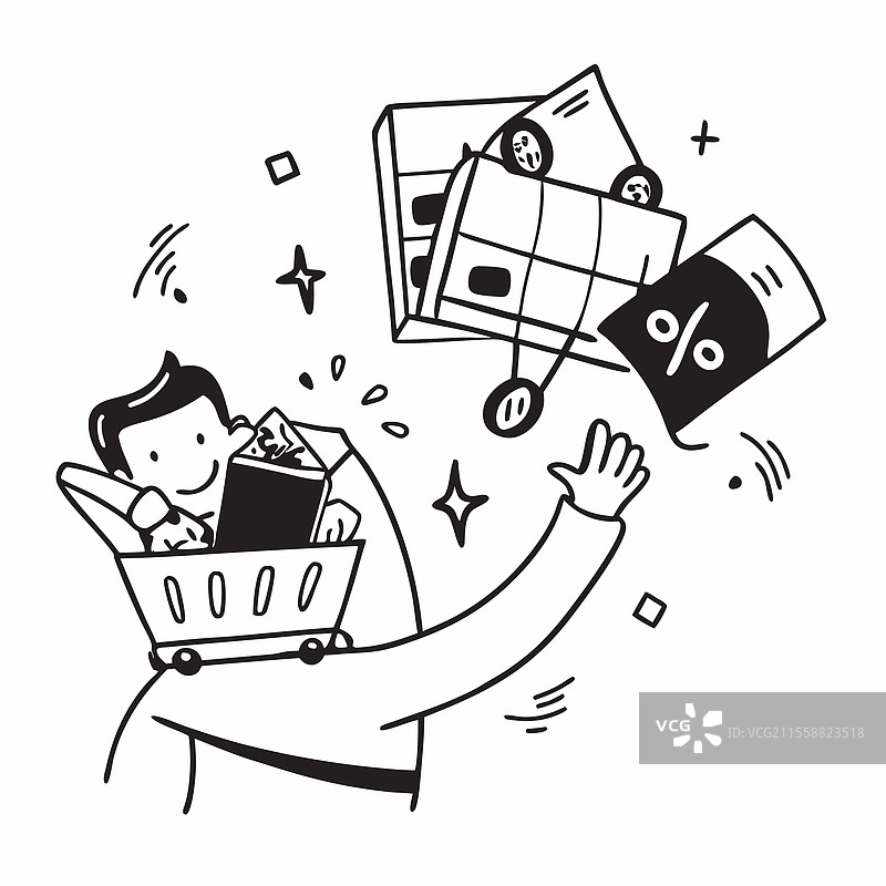 手持折扣店清仓标志的个人图片素材