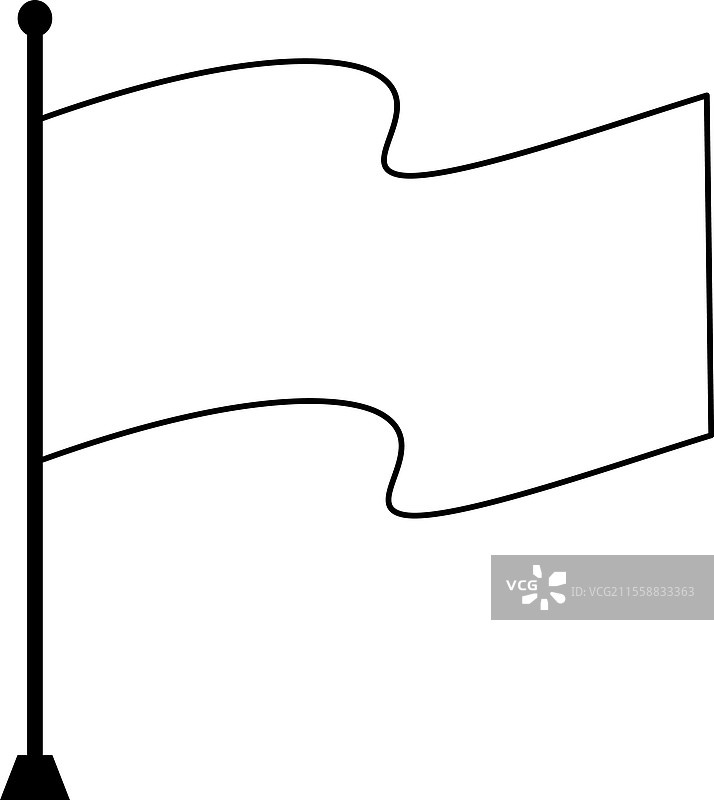 完美的轮廓旗帜在风中飘扬图片素材