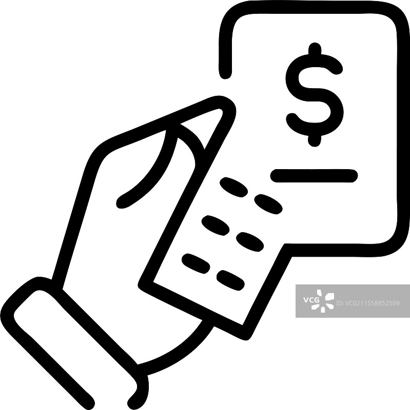 从上方看游客在数现金以便消费图片素材