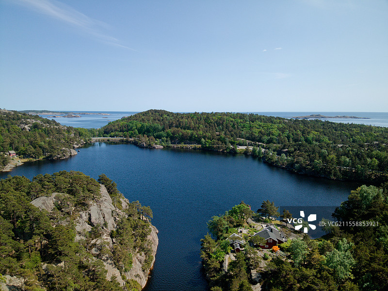 罗姆斯维卡，索格内，维斯特阿格德，挪威图片素材