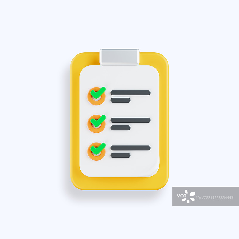 3D，3D设计，图标，检查清单，待办事项列表图片素材
