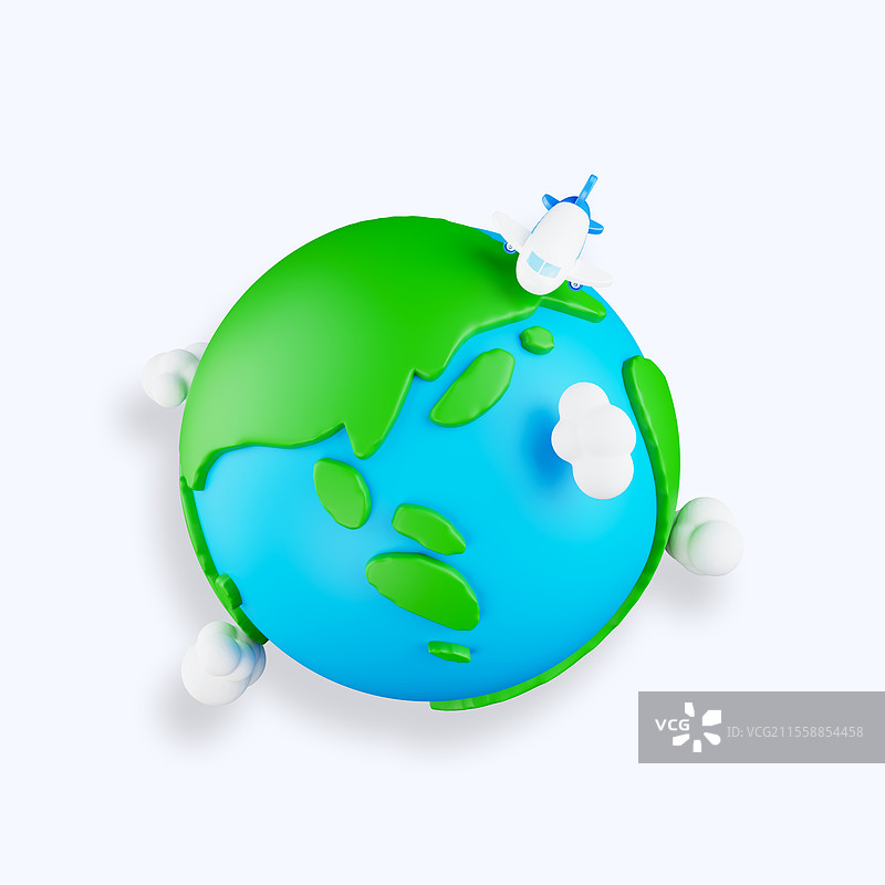 3D地球环境图标设计图片素材