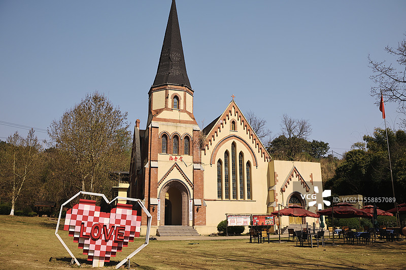 成都五凤溪古镇福音堂图片素材