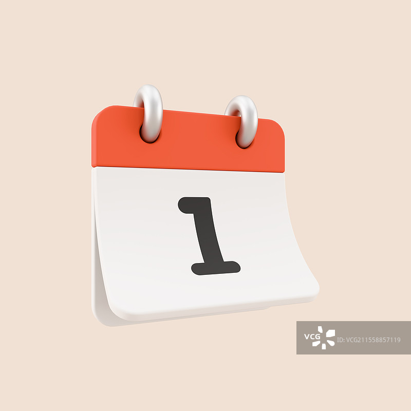 3D日历设计，开始，D日图片素材
