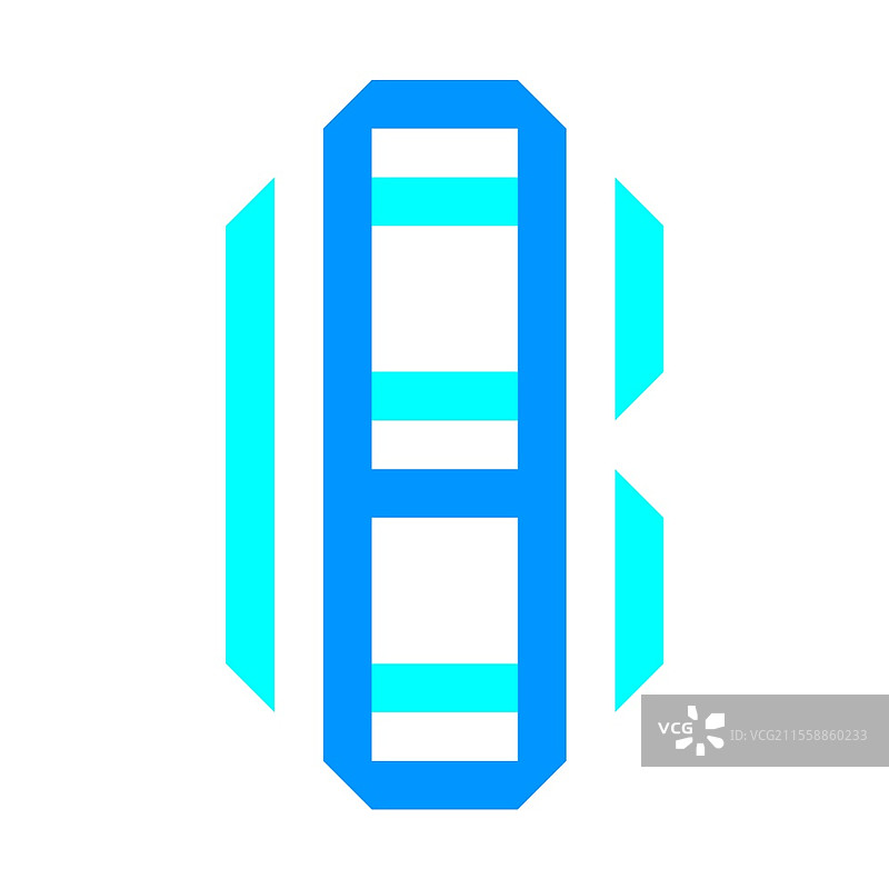 由两条蓝色纸带折叠而成的新字体。时尚字母，矢量字母B。由两条蓝色纸带折叠而成的新字体。时尚字母，矢量字母A。图片素材