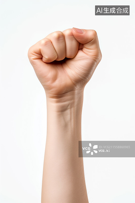 【AI数字艺术】一只握紧的拳头图片素材