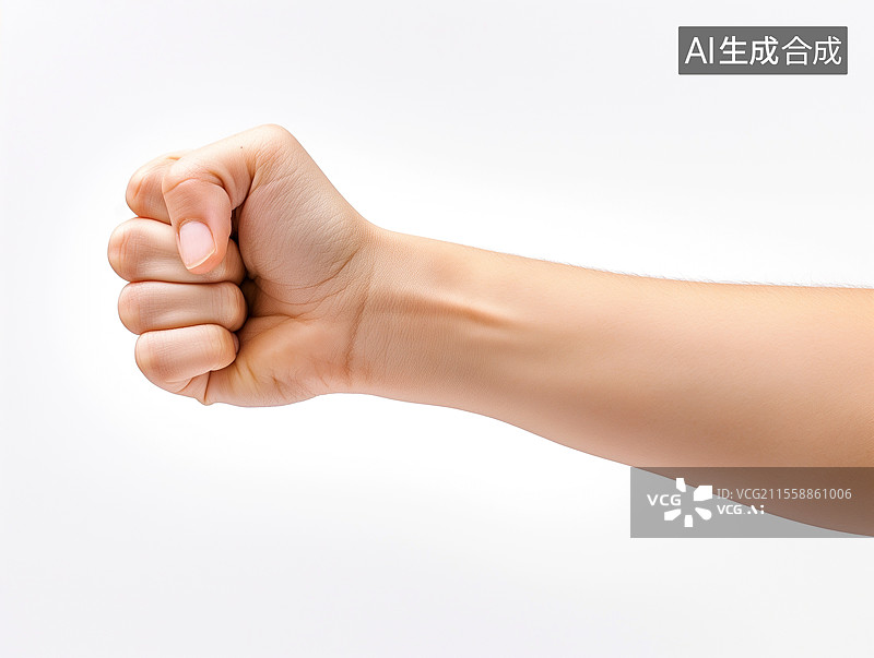【AI数字艺术】一只握紧的拳头图片素材