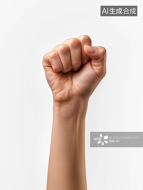 【AI数字艺术】一只握紧的拳头图片素材