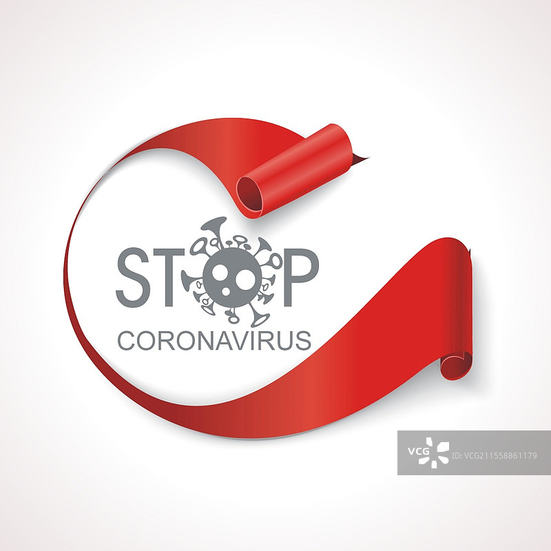 关于冠状病毒、COVID-19感染的抽象背景，关于冠状病毒防护措施的备忘录。矢量插图。图片素材