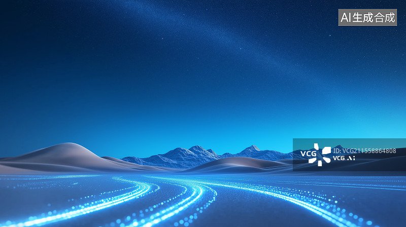 【AI数字艺术】汽车广告背景图——沙漠中的道路图片素材