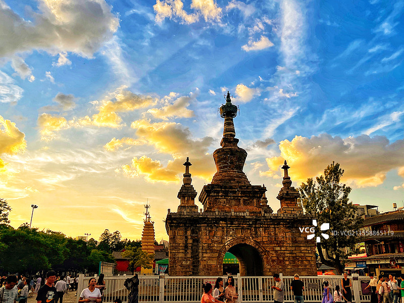 昆明 官渡古镇金刚塔图片素材