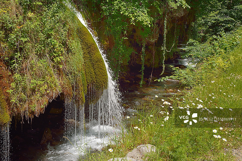 加巴雷溪，艾迪尤斯，阿斯佩谷，亚特兰大比利牛斯，法国图片素材