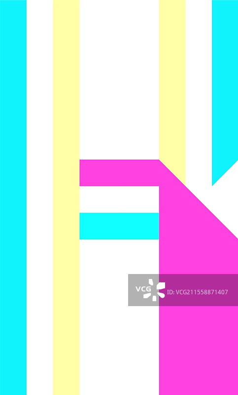 用彩色纸张折叠的字母K，矢量插图。用彩色纸张折叠的字母A。图片素材