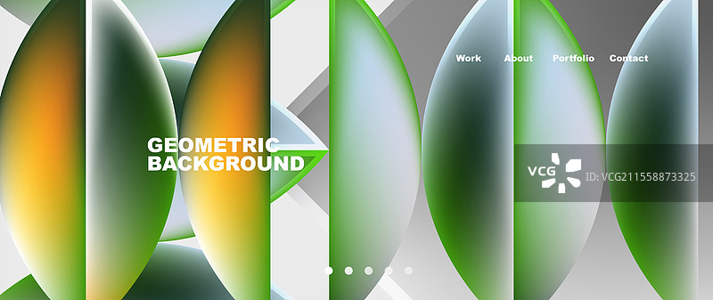 抽象几何形状网页设计页面图片素材