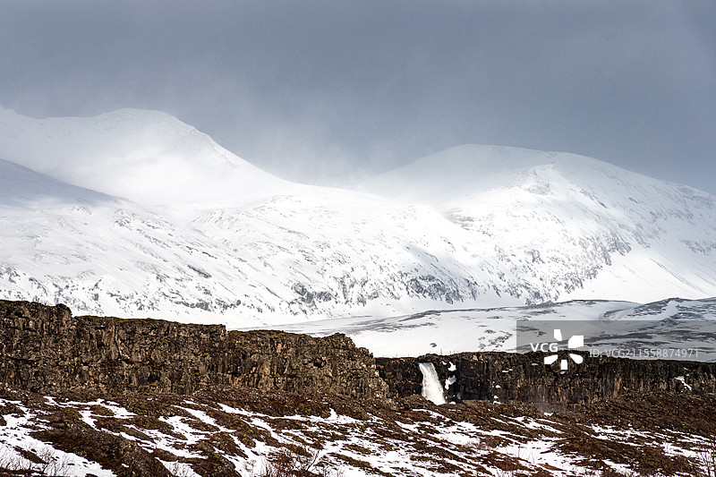 美国和欧亚构造板块的分离，辛格韦德利国家公园，冰岛图片素材
