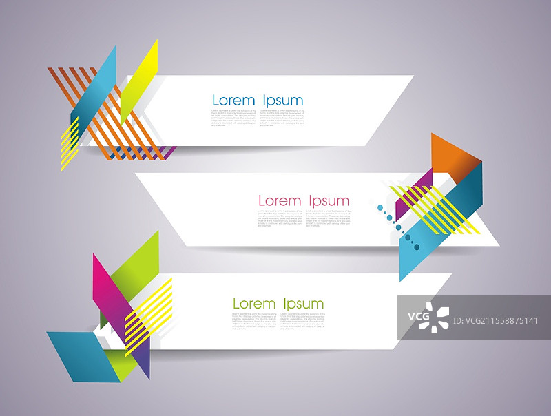 几何简单形状的信息横幅，抽象设计，矢量图。图片素材