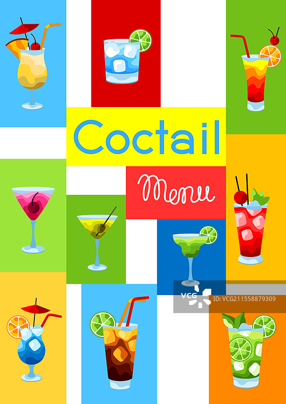 酒精鸡尾酒的背景。酒精饮料和饮品的风格化图像。酒精鸡尾酒的背景。图片素材