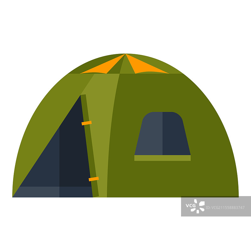 帐篷插图。用于露营或旅游的图像或图标。图片素材