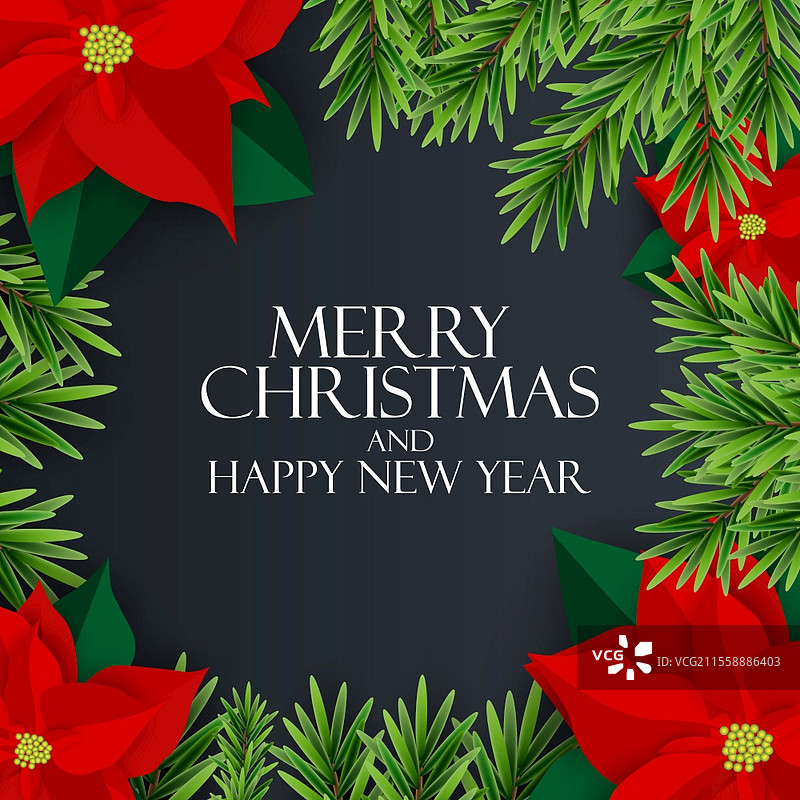 新年快乐和圣诞快乐背景。矢量插图。EPS10。新年快乐和圣诞快乐背景。矢量插图。图片素材