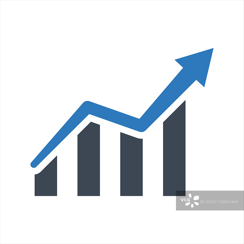 增长图标 商业分析图标图片素材